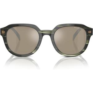 imageMichael Kors Mens Mk2216u Eger Universal Fit Round SunglassesOlive HornOlive Green Mirrored