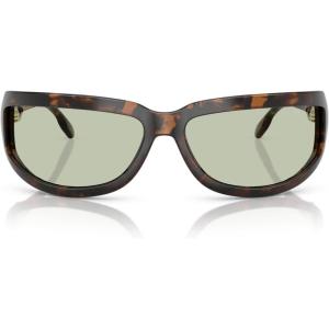 imageMichael Kors Mens Mk2226 Zion Rectangular SunglassesDark TortoiseGreen Solid