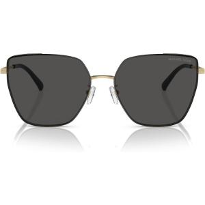 imageMichael Kors Womens MK1143D Fuji Cat Eye Sunglasses Light GoldDark Grey Solid 61 mm