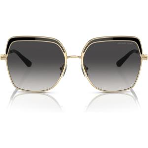 imageMichael Kors Womens Mk1141 Greenpoint Square SunglassesLight GoldBlack InsertGrey Gradient