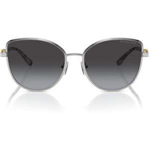 imageMichael Kors Womens Mk1144b Catalonia Cat Eye SunglassesShiny SilverNavy Gradient
