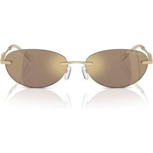 imageMichael Kors Womens Mk1151 Manchester Oval SunglassesBrown MirroredBrown Mirrored