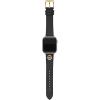 imageMichael Kors Band for Apple Watch Silicone or Leather Smart Watch Bands for Women Compatible with Apple Watch 38mm 40mm 41mmBlack Leather