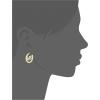 imageMichael Kors Brass and Pav Crystal MK Logo Hoop Earrings for Women Color Gold Model MKJ7635710