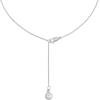imageMichael Kors Brass and Pav Crystal MK Logo Pendant Necklace for Women Color Silver Model MKJ7977931