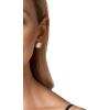 imageMichael Kors Brass and Pav Crystal MK Logo Stud Earrings for WomenGold Crystal Logo