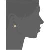 imageMichael Kors Brass and Pav Crystal MK Logo Stud Earrings for WomenGold Crystal Logo
