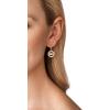 imageMichael Kors Brass and Pav Crystal MK Logo Stud Earrings for WomenGold Glitz Logo