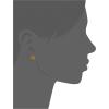 imageMichael Kors Brass and Pav Crystal MK Logo Stud Earrings for WomenGold Pav Plaque