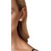 imageMichael Kors Brass and Pav Crystal MK Logo Stud Earrings for WomenGold Pav Plaque