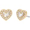 imageMichael Kors Jewelry Gift Set for WomenGold Heart EarringsNecklace