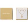 imageMichael Kors Jewelry Gift Set for WomenGold Heart EarringsNecklace