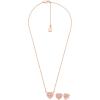 imageMichael Kors Jewelry Gift Set for WomenRose Gold Enamel Heart Gift Set
