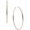 imageMichael Kors Large Brass Hoop Earrings for Women Color Rose Gold Model MKJ4163791
