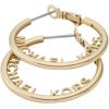 imageMichael Kors Stainless Steel MK Logo Hoop Earrings for Women Color Gold Model MKJ7993710