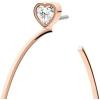 imageMichael Kors Stainless Steel and Cubic Zirconia Hoop Earrings for Women Color Rose Gold Model MKJ7902791