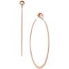 imageMichael Kors Stainless Steel and Cubic Zirconia Whisper Hoop Earrings for Women Color Rose Gold Model MKJ6001791