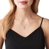 imageMichael Kors Stainless Steel and Pav Crystal Heart Pendant Necklace for WomenHeart Charm Pendant