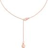 imageMichael Kors Stainless Steel and Pav Crystal Heart Pendant Necklace for WomenRose Gold