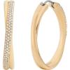 imageMichael Kors Stainless Steel and Pav Crystal Hoop Earrings for Women Color Gold Model MKJ8319710