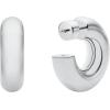 imageMichael Kors Stainless Steel and Pav Crystal Hoop Earrings for WomenChunky Hoop