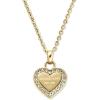 imageMichael Kors Stainless Steel and Pav Crystal Pendant Necklace for WomenHeart Charm Pendant