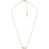 imageMichael Kors Stainless Steel and Pav Crystal Pendant Necklace for WomenHeart MK Pendant