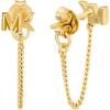 imageMichael Kors Womens 14k GoldPlated Sterling Silver Cz Halo Studs