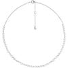 imageMichael Kors Womens Sterling Silver Station NecklaceSilver Pav Chain