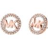 Rose Gold Crystal MK Logo