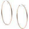 imageMichael Kors Large Brass Hoop Earrings for Women Color Rose Gold Model MKJ4163791