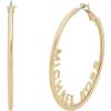 imageMichael Kors Stainless Steel MK Logo Hoop Earrings for Women Color Gold Model MKJ7992710