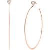 imageMichael Kors Stainless Steel and Cubic Zirconia Hoop Earrings for Women Color Rose Gold Model MKJ7902791