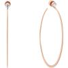 imageMichael Kors Stainless Steel and Cubic Zirconia Whisper Hoop Earrings for Women Color Rose Gold Model MKJ6001791