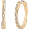 imageMichael Kors Stainless Steel and Pav Crystal Hoop Earrings for Women Color Gold Model MKJ8319710