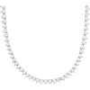 imageMichael Kors Womens Sterling Silver Station NecklaceSilver Pav Chain