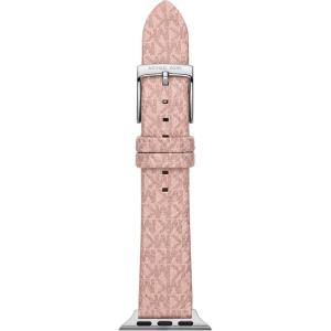imageMichael Kors Band for Apple Watch Silicone or Leather Smart Watch Bands for Women Compatible with Apple Watch 38mm 40mm 41mmPink Logo