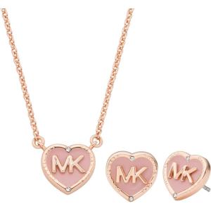 imageMichael Kors Jewelry Gift Set for WomenRose Gold Enamel Heart Gift Set
