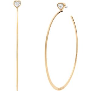 imageMichael Kors Stainless Steel and Cubic Zirconia Hoop Earrings for Women Color Gold Model MKJ7900710