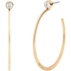 imageMichael Kors Stainless Steel and Cubic Zirconia Hoop Earrings for Women Color Gold Model MKJ7903710