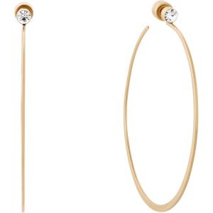 imageMichael Kors Stainless Steel and Cubic Zirconia Whisper Hoop Earrings for Women Color Gold Model MKJ5999710