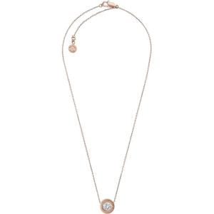imageMichael Kors Stainless Steel and Pav Crystal Heart Pendant Necklace for WomenCrystal Pendant