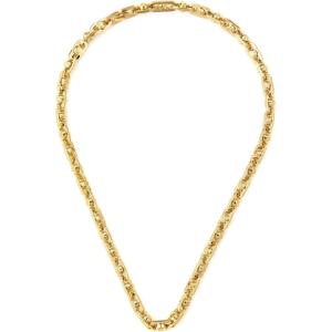 imageMichael Kors Stainless Steel and Pav Crystal Pendant Necklace for WomenGold Chain Link