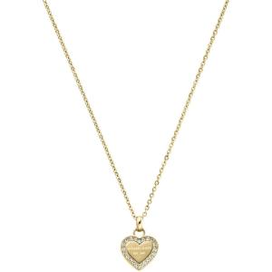 imageMichael Kors Stainless Steel and Pav Crystal Pendant Necklace for WomenHeart Charm Pendant