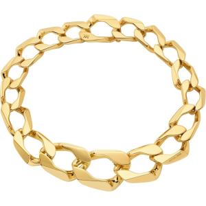 imageMichael Kors Stainless Steel and Pav Crystal Pendant Necklace for WomenOversized Chain Link