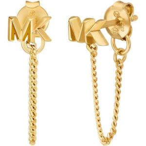 imageMichael Kors Womens 14k GoldPlated Sterling Silver Cz Halo Studs