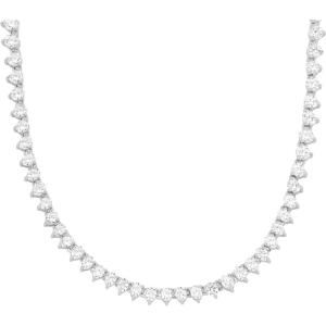 imageMichael Kors Womens Sterling Silver Station NecklaceSilver Pav Chain