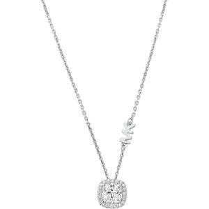 imageMichael Kors Womens Sterling Silver Station NecklaceSquare Pav