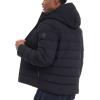 imageMichael Kors Mens Hooded Puffer Jacket Rain and Cold Weather CoatBlack