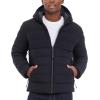 imageMichael Kors Mens Hooded Puffer Jacket Rain and Cold Weather CoatBlack